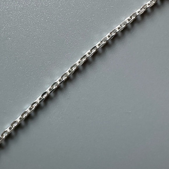 Sterling Silver Simple Choker Chain 15 inches - Picture 6 of 10